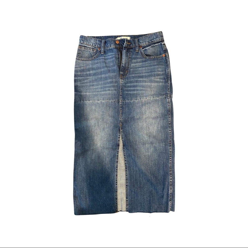 Madewell long jean skirt NWT size 27